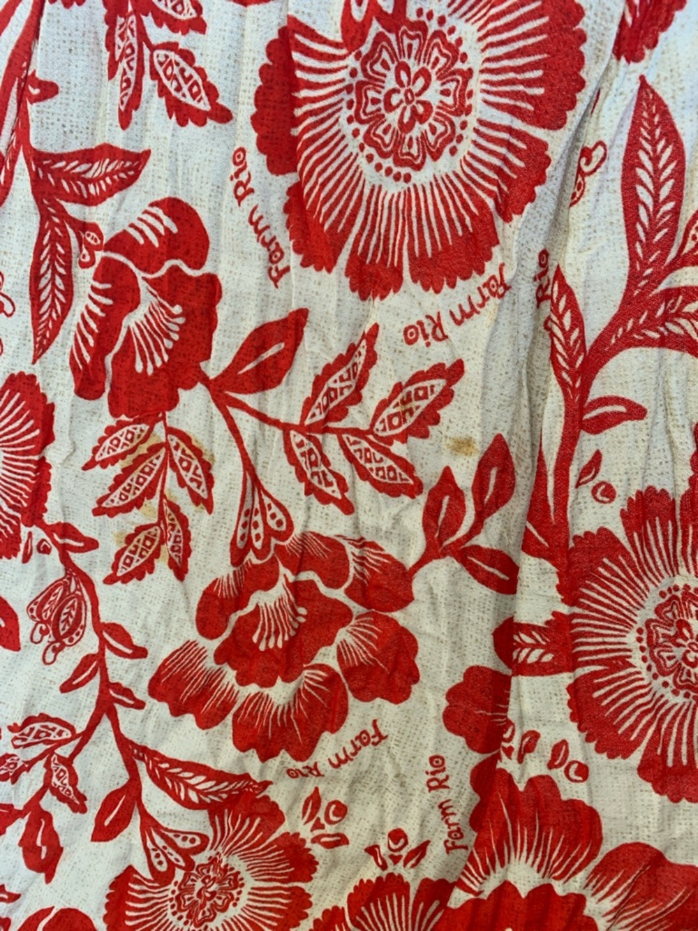 FARM Rio Mixed Pineapple Red Blue Wrap Dress Size S - Picture 7 of 10
